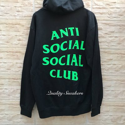 現貨 - Anti Social Social Club ASSC 亞洲 限定黑綠 螢光綠 連帽 外套