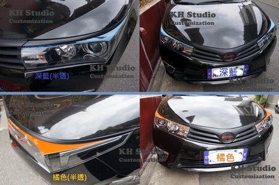 Toyota 2014~ 11代 Altis 大燈 頭燈 燈眉 貼紙