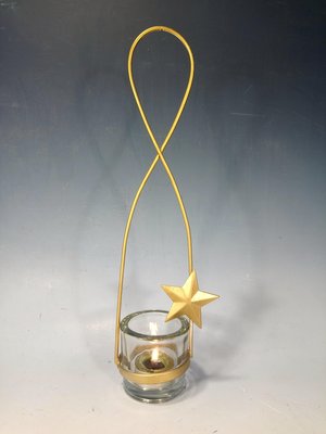 星星造型鐵鐵製玻璃燭台：星星 鐵製 玻璃 燭台 蠟燭 照明 居家 家飾 設計 禮品 雜貨