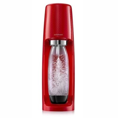 【大頭峰電器】Sodastream時尚風自動扣瓶氣泡水機 Spirit-紅色(福利品)