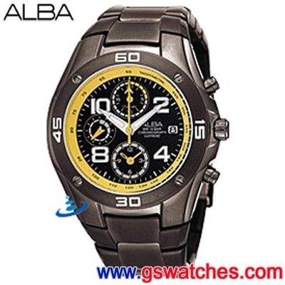 【金響鐘錶】全新ALBA AF8H07X,公司貨,保固1年,時尚男錶,藍寶石,計時碼錶,日期,YM92-X102K