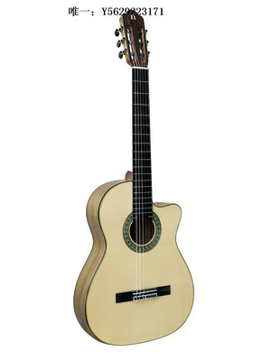 吉他娜塔莎NF40 flamenco弗拉門戈電箱39寸缺角考級單板古典吉他男女實木吉他