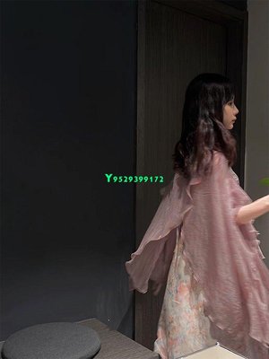 【新竹百貨】ishui-秋的調色板-不規則連衣裙 開衫套裝