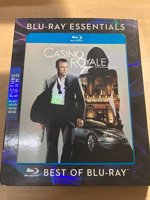 [掛號免運]007首部曲：皇家夜總會 Casino Royale 丹尼爾克雷格-炫彩外紙盒-二手藍光BD