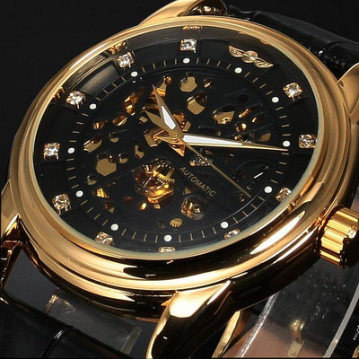 Winner/1526自動機械手錶 外貿機械手錶 男士皮帶自動機械錶時尚