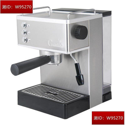 咖啡機家用不鏽鋼鍋爐小型義式半全自動蒸汽式打奶泡110V