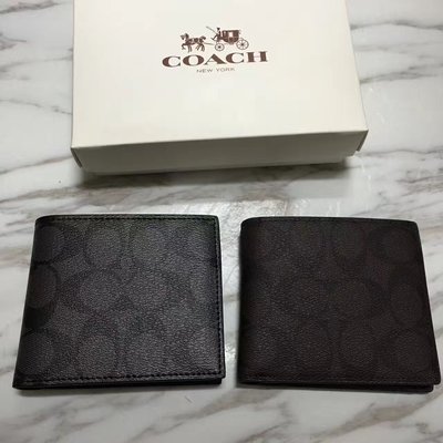 NaNa代購 COACH 75006 蔻馳新款零錢袋皮夾 獨特設計 款式新穎 附代購憑證