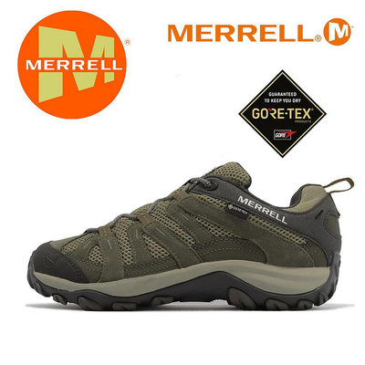 Merrell 登山鞋 Alverstone 2 GTX 男鞋 橄欖綠 防水 避震 耐磨 郊山 戶外 ML036905