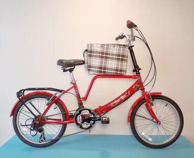 JY (豪華版) 20吋 21速 SHIMANO (中籃) 寵物腳踏車 (白/粉紅/紅/黑色) 拆掉橫座變淑女車 寵物籃