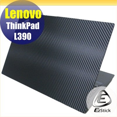 【Ezstick】Lenovo ThinkPad L390 Carbon黑色立體紋機身貼 DIY包膜