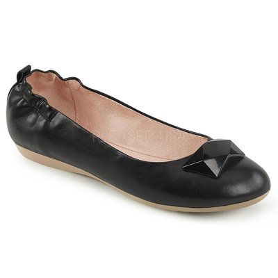 Shoes InStyle《一吋》美國品牌 PIN UP CONTURE 原廠正品幾何方塊芭蕾舞鞋平底娃娃鞋『黑色』