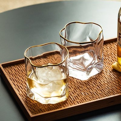 現貨熱銷-酒杯日本小松誠網紅威士忌酒杯洋酒杯北歐ins風日式啤酒玻璃杯子水晶