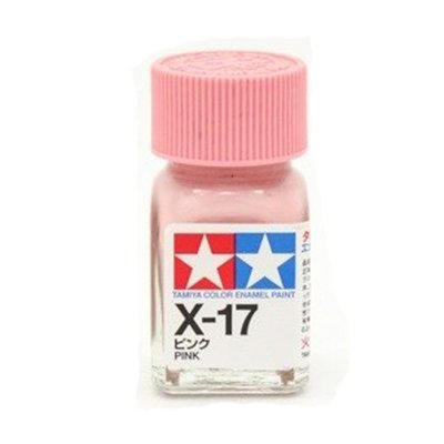 【TAMIYA X-17】油性 亮光 琺瑯 模型漆 手工藝 粉紅色 10ml