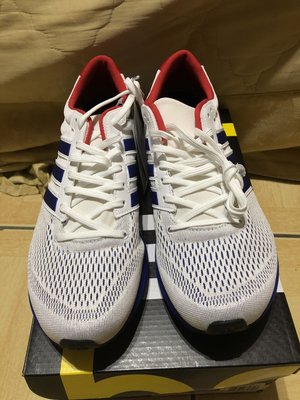 Adidas Adizero Boston 6 白 藍 紅 BA8145 馬牌鞋底 慢跑鞋 US:10