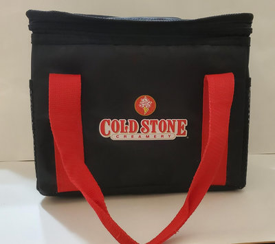 全新  Cold Stone 酷聖石冰淇淋 保冷袋  保溫袋  雙邊有網袋   尺寸26*17CM高度21.5CM  原價499元