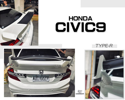 小傑車燈--全新 喜美九代 HONDA CIVIC9 K14 TYPER  Type-R 十代 尾翼 含烤漆 ABS材質