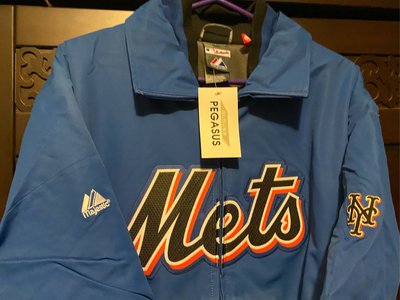 MLB 全新 Mets 防風鋪棉內袋外套,美國尺寸XL,買太多轉賣，僅一個呎碼，貨款付清，全家店到店。