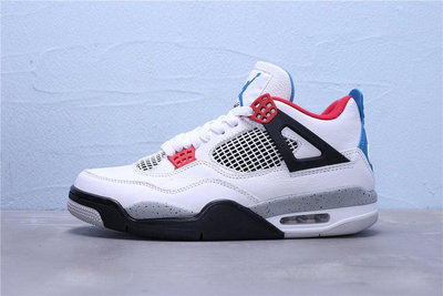 Air Jordan 4 Retro SEWhat The 紅藍鴛鴦 籃球鞋 潮流男女鞋CI1184-146【ADIDAS x NIKE】