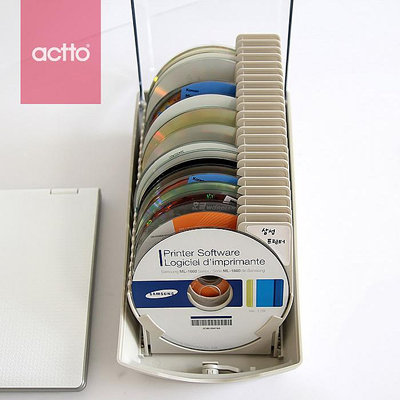 現貨 Actto安尚光盤盒創意CD盒包大容量DVD光碟收納盒碟片包盒帶鎖盒子 收纳包
