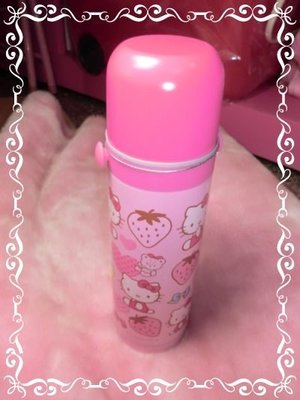 ♥小花花日本精品♥Hello Kitty可愛粉色好用好實用滿滿豐富圖督功能保溫保冰可背是保溫瓶