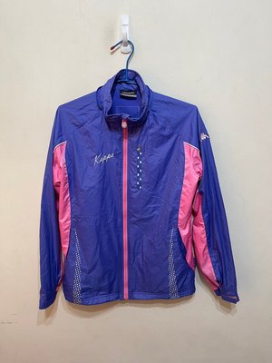 「 二手衣 」 KAPPA 女版運動外套 L號（藍紫粉）53