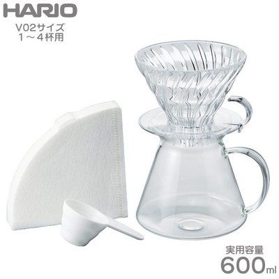 【沐湛伍零貳】日本製 Simply HARIO V60 玻璃手沖咖啡套組 S-VGBK-02-T 錐形02濾杯