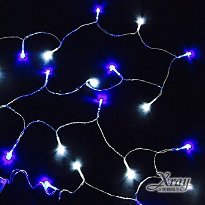 節慶王X射線【X411328】20燈LED電池燈(藍白)，聖誕樹/LED/聖誕燈飾/造型燈/聖誕佈置/裝飾燈/聖誕樹