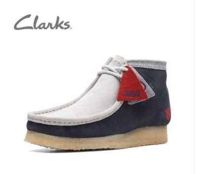 熱銷特惠 Clarks其樂男鞋 Originals Wallabee Boot VCY撞色休閑袋鼠鞋潮男明星同款 大牌 經典爆款