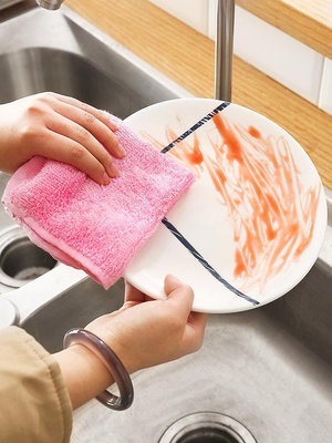 油利除洗碗巾加厚木纖維洗碗布不沾油廚房抹布易清洗家用專用正品