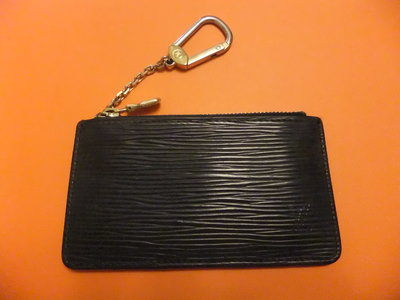 LV 黑色 EPI 零錢包 鑰匙包 卡片包