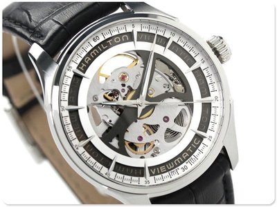 HAMILTON 漢米爾頓 手錶 Jazzmaster Skeleton 40mm 鏤空面盤 機械錶 男錶 H42555751
