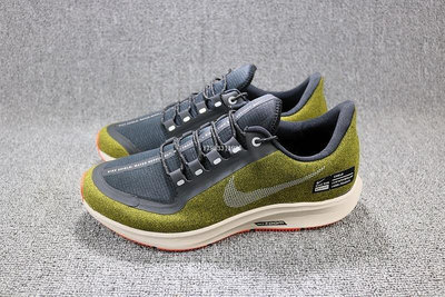 Nike Air ZM Pegasus 35 Shield 橄欖綠 復古 氣墊 休閒運動慢跑鞋 男鞋 AA1643-300