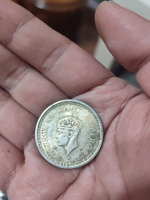 1945年印度1盧比銀幣 喬六喬治六世280