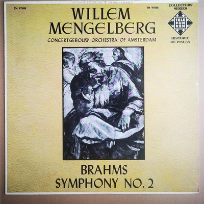 門格爾貝格 指揮 勃拉姆斯第2交響 LP黑膠 德律風根溝槽首版