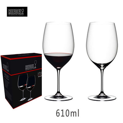 Riedel 610ml-2入 Vinum Cabernet Sauvignon Merlot 葡萄酒杯 紅酒杯 水晶杯