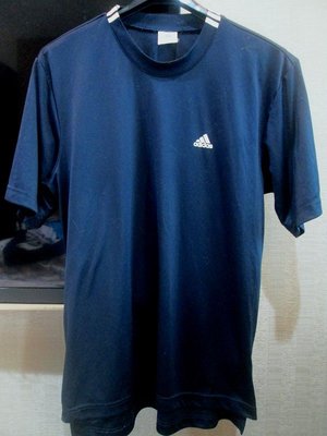 專櫃Adidas愛迪達男款深藍色PUMA TIGER A&amp;F款球衣短袖T恤上衣M號