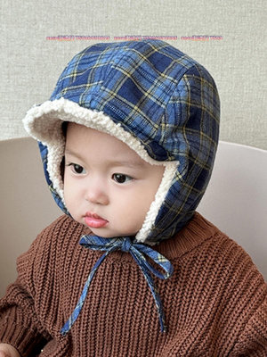 寶寶護耳帽秋冬季韓版男童加厚保暖雷鋒帽女寶寶套頭帽嬰幼兒帽子-zero潮流屋