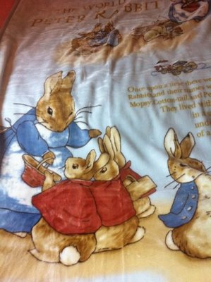 日本製彼得兔毛毯Peter Rabbit  日本原裝進口毛毯Made in Japan 單人140*200cm比得兔毛毯