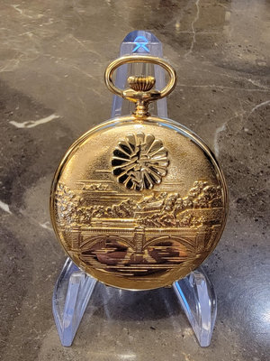 Watex手動上鍊 機械懷錶 日本昭和天皇最長壽紀念 在位60週年紀念