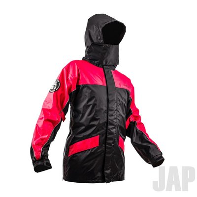 《JAP》SOL  SR-5 運動型雨衣 黑/紅 兩件式雨衣 雙側開 防風防水透氣 機車雨衣📌可折價100元