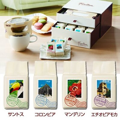 《FOS》日本 UCC 濾掛式 咖啡粉 (200g*4種口味) 限量 禮盒 辦公室 團購 送禮 下午茶 零食 熱銷