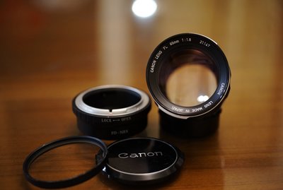 【售】稀有Canon FL 85mm F1.8 追逐人像散景的鏡頭 可轉接SONY E口