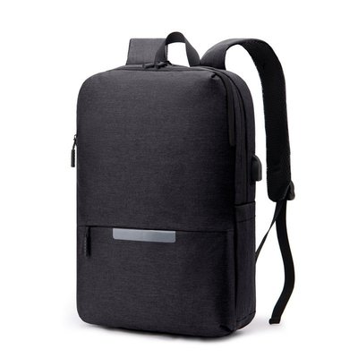 手提包電腦包公事包跨境新款時尚商務通勤男士電腦包公事包大容量純色簡約小米雙肩包後背包