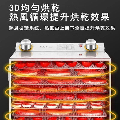 【現貨】款 食品級烘乾機 6層8層容量 果乾機 食物乾燥機 乾果機 乾燥機 烘乾機 食物風乾機 水果乾