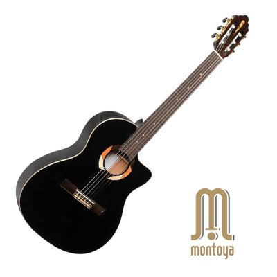 Montoya MPF-10S-Black 面單板 39吋 古典吉他 跨界吉他 - 【他，在旅行】