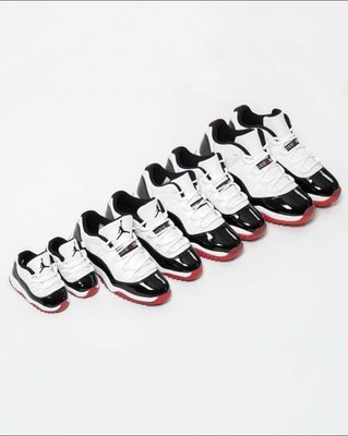 Nike Jordan 11 Low 喬丹 AJ11 11代 喬11 Concord White Bred Bulls 2020 大魔王 紅底 黑白色 各尺寸
