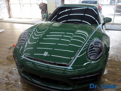 Dr. Color 玩色專業汽車包膜 Porsche 911 Carrera GTS 全車細紋自體修復透明犀牛皮
