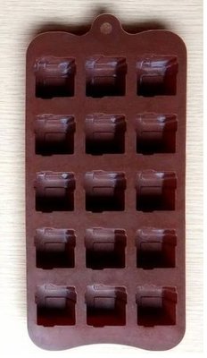 矽膠模型 巧克力模 製冰模 製冰盒 冰塊模具(15格)二手