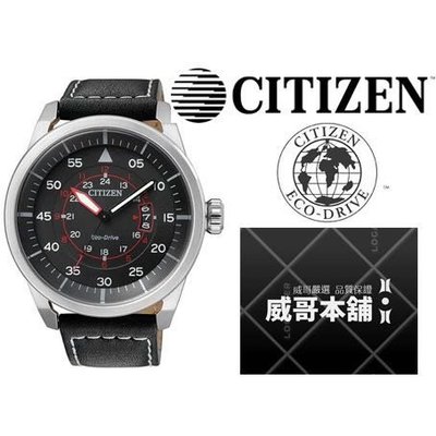 【威哥本舖】星辰CITIZEN全新原廠貨 AW1360-04E 光動能皮帶腕錶