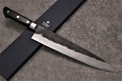 💖 藤次郎 💖【本鍛造 VG10 黑打牛刀 27cm】日本製  廚房刀具 八煌刃物